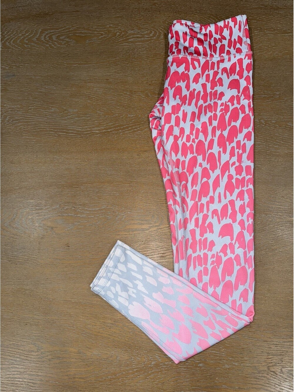 Alo Yoga Pink Airbrush Ombré Leopard Print Leggings 28.5" SIZE SMALL